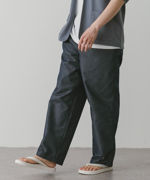 URBAN RESEARCH DOORS（アーバンリサーチドアーズ）の「『UR TECH WORKLUXE』デニム イージーパンツ（その他パンツ・メンズ・ブラック/インディゴブルー・MEDIUM/LARGE）」の18枚目の写真