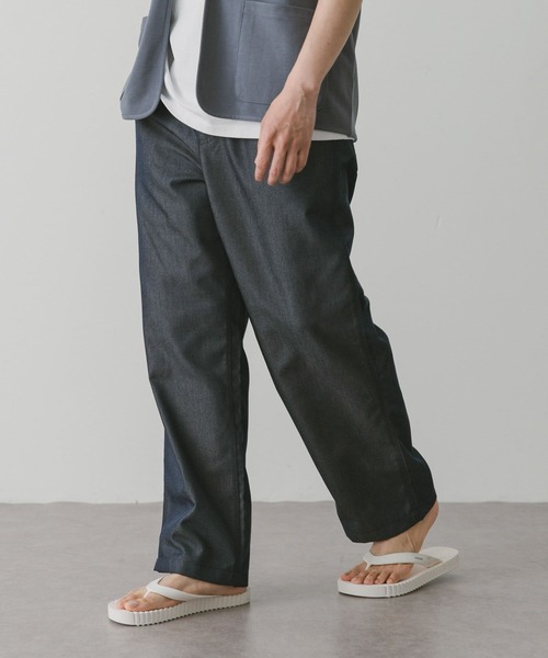 URBAN RESEARCH DOORS（アーバンリサーチドアーズ）の「『UR TECH WORKLUXE』デニム イージーパンツ（その他パンツ・メンズ・ブラック/インディゴブルー・MEDIUM/LARGE）」の19枚目の写真