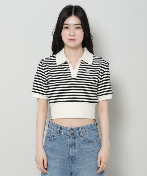 MAGPIEROBIN（マグパイロビン）の「MAGPIE ROBIN／ボーダーカラーT 2965643（Tシャツ/カットソー・レディース・ブラック・FREE）」の8枚目の写真