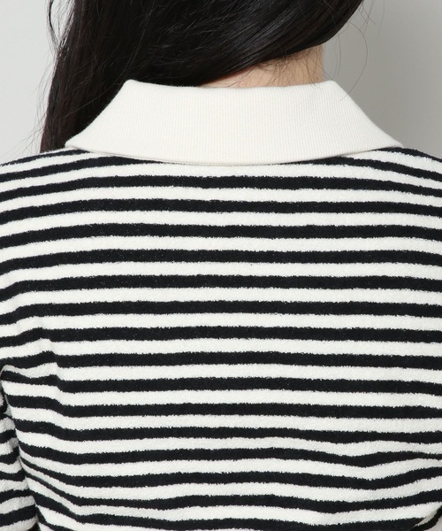 MAGPIEROBIN（マグパイロビン）の「MAGPIE ROBIN／ボーダーカラーT 2965643（Tシャツ/カットソー・レディース・ブラック・FREE）」の11枚目の写真