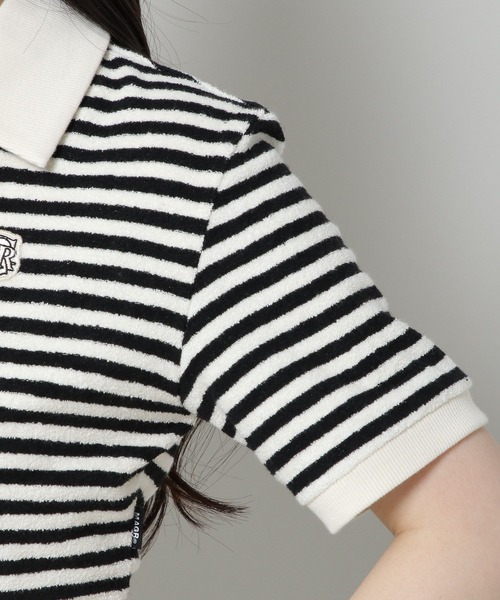 MAGPIEROBIN（マグパイロビン）の「MAGPIE ROBIN／ボーダーカラーT 2965643（Tシャツ/カットソー・レディース・ブラック・FREE）」の13枚目の写真