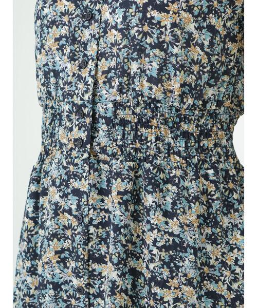 Te chichi TERRASSE（テチチテラス）の「花柄プリントワンピース（ワンピース・レディース・ネイビー/オフホワイト/ミント・F）」の17枚目の写真