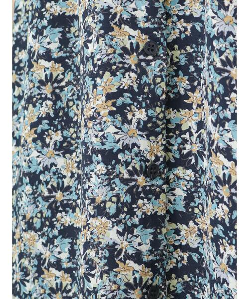 Te chichi TERRASSE（テチチテラス）の「花柄プリントワンピース（ワンピース・レディース・ネイビー/オフホワイト/ミント・F）」の19枚目の写真