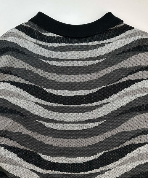 sedacle(セダクル)の「ウェーブジップポロニット(Tシャツ/カットソー・メンズ・ブラック/グリーン・MEDIUM/LARGE)」の20枚目の写真
