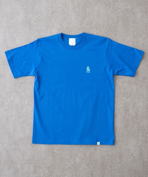 BRICK & SONS（ブリックアンドサンズ）の「&プリント半袖Tシャツ（Tシャツ/カットソー・メンズ・ロイヤルブルー/グリーン/ベビーピンク/ホワイト/ブラック/セージグリーン/ライム/イエロー/レッド/インディゴブルー/ピンク・L/S/M/XS/XL）」の7枚目の写真