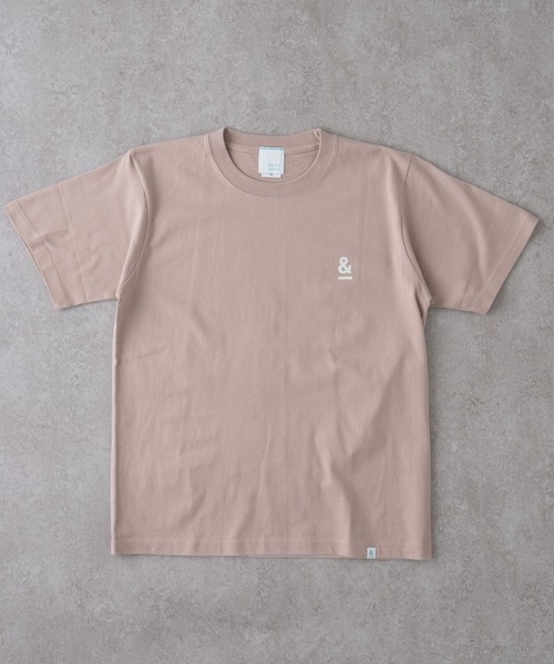 BRICK & SONS（ブリックアンドサンズ）の「&プリント半袖Tシャツ（Tシャツ/カットソー・メンズ・ロイヤルブルー/グリーン/ベビーピンク/ホワイト/ブラック/セージグリーン/ライム/イエロー/レッド/インディゴブルー/ピンク・L/S/M/XS/XL）」の9枚目の写真