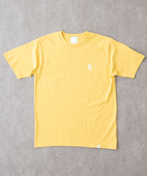 BRICK & SONS（ブリックアンドサンズ）の「&プリント半袖Tシャツ（Tシャツ/カットソー・メンズ・ロイヤルブルー/グリーン/ベビーピンク/ホワイト/ブラック/セージグリーン/ライム/イエロー/レッド/インディゴブルー/ピンク・L/S/M/XS/XL）」の8枚目の写真