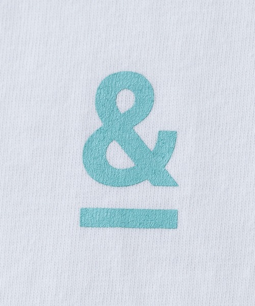 BRICK & SONS（ブリックアンドサンズ）の「&プリント半袖Tシャツ（Tシャツ/カットソー・メンズ・ロイヤルブルー/グリーン/ベビーピンク/ホワイト/ブラック/セージグリーン/ライム/イエロー/レッド/インディゴブルー/ピンク・L/S/M/XS/XL）」の22枚目の写真