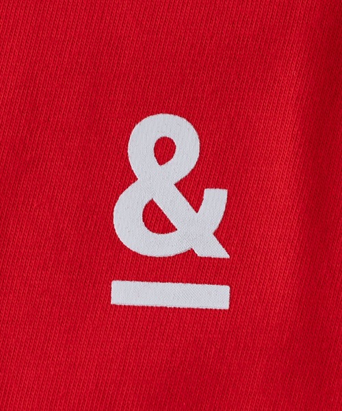 BRICK & SONS（ブリックアンドサンズ）の「&プリント半袖Tシャツ（Tシャツ/カットソー・メンズ・ロイヤルブルー/グリーン/ベビーピンク/ホワイト/ブラック/セージグリーン/ライム/イエロー/レッド/インディゴブルー/ピンク・L/S/M/XS/XL）」の13枚目の写真