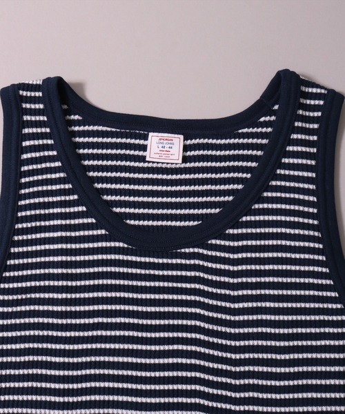 JEMORGAN（ジェーイーモーガン）の「(LK)【JEMORGAN】【パックT】ワッフル ボーダー タンクトップ（タンクトップ・メンズ・グリーン/ネイビー/ワイン/杢グレー・MEDIUM/LARGE/X-LARGE）」の18枚目の写真