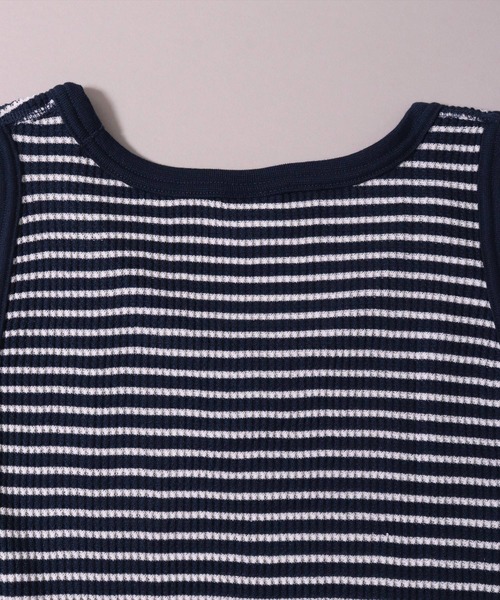 JEMORGAN（ジェーイーモーガン）の「(LK)【JEMORGAN】【パックT】ワッフル ボーダー タンクトップ（タンクトップ・メンズ・グリーン/ネイビー/ワイン/杢グレー・MEDIUM/LARGE/X-LARGE）」の21枚目の写真