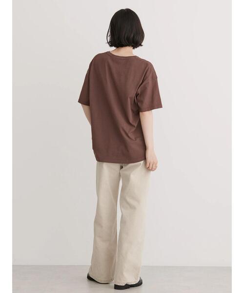 AMERICAN HOLIC（アメリカンホリック）の「製品染めナンバーロゴカットプルオーバー（Tシャツ/カットソー・レディース・チャコールグレー/ブラウン・L/M）」の12枚目の写真