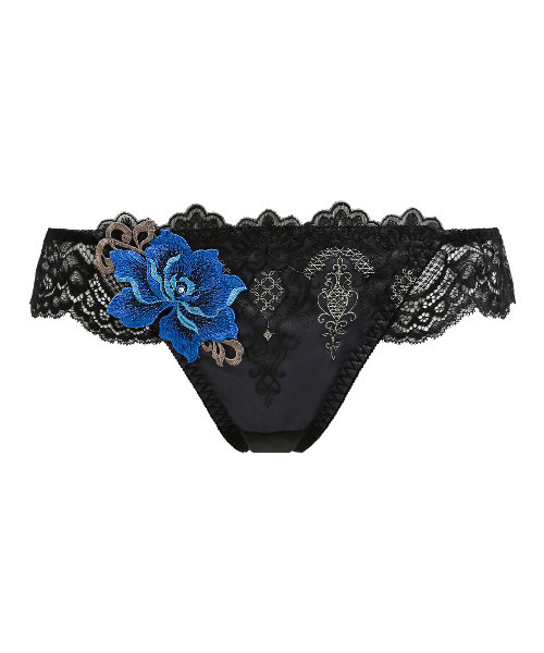 HIMICO（ヒミコ）の「【華やかな異国情緒漂う 016series】Esoticita Rosa Tバック（ショーツ・レディース・ターコイズブルー/オフホワイト/ブラック/グリーン/グレー/ブラウン・MEDIUM/LARGE）」の3枚目の写真