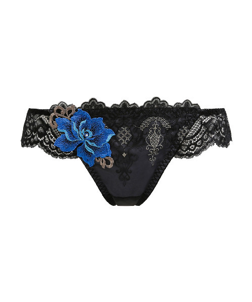 HIMICO（ヒミコ）の「【華やかな異国情緒漂う 016series】Esoticita Rosa Tバック（ショーツ・レディース・ターコイズブルー/オフホワイト/ブラック/グリーン/グレー/ブラウン・MEDIUM/LARGE）」の9枚目の写真