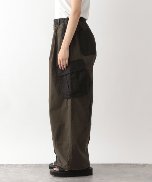 REmastered(リマスタード)の「【REmastered】リメイク風/ヴィンテージ切り替えワイドルーズカーゴパンツ/パラシュートパンツ(カーゴパンツ・メンズ・ブラック/カーキ・MEDIUM/LARGE)」の9枚目の写真