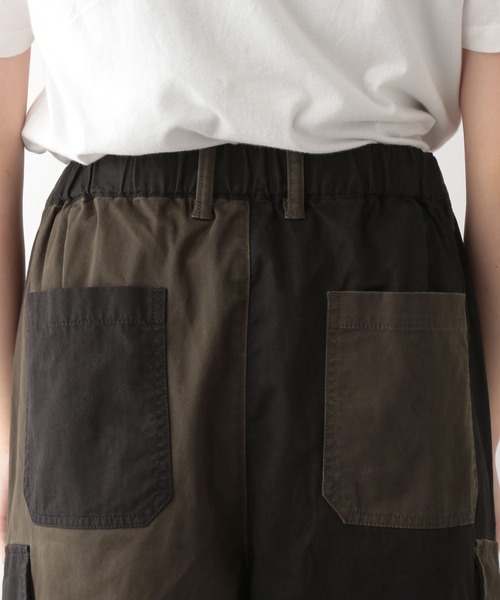 REmastered(リマスタード)の「【REmastered】リメイク風/ヴィンテージ切り替えワイドルーズカーゴパンツ/パラシュートパンツ(カーゴパンツ・メンズ・ブラック/カーキ・MEDIUM/LARGE)」の7枚目の写真