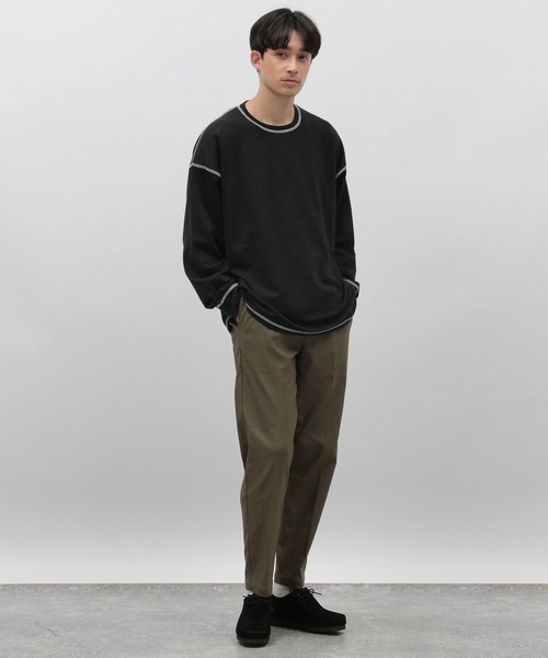 LAKOLE(ラコレ)の「ミニウラケステッチ長袖T / 969960(Tシャツ/カットソー・メンズ・ホワイト/パープル/ブラック・MEDIUM/LARGE/X-LARGE)」の6枚目の写真