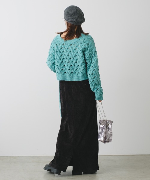 Kastane（カスタネ）の「【2023AWカタログ掲載】2WAYベロアワンピース（ワンピース・レディース・ブラウン/ブラック/グレー・FREE）」の10枚目の写真