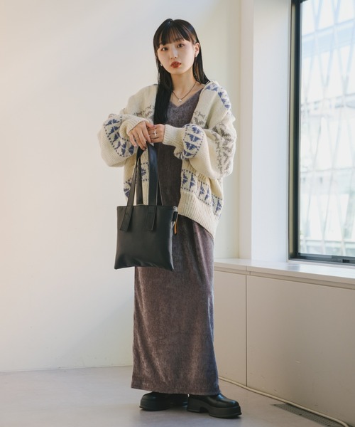 Kastane（カスタネ）の「【2023AWカタログ掲載】2WAYベロアワンピース（ワンピース・レディース・ブラウン/ブラック/グレー・FREE）」の18枚目の写真