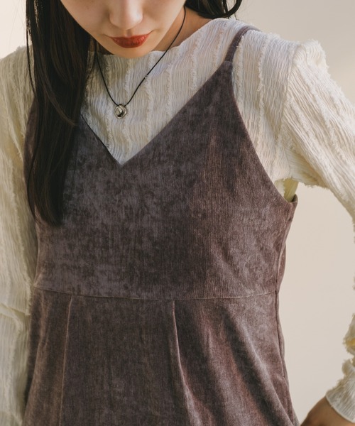 Kastane（カスタネ）の「【2023AWカタログ掲載】2WAYベロアワンピース（ワンピース・レディース・ブラウン/ブラック/グレー・FREE）」の16枚目の写真