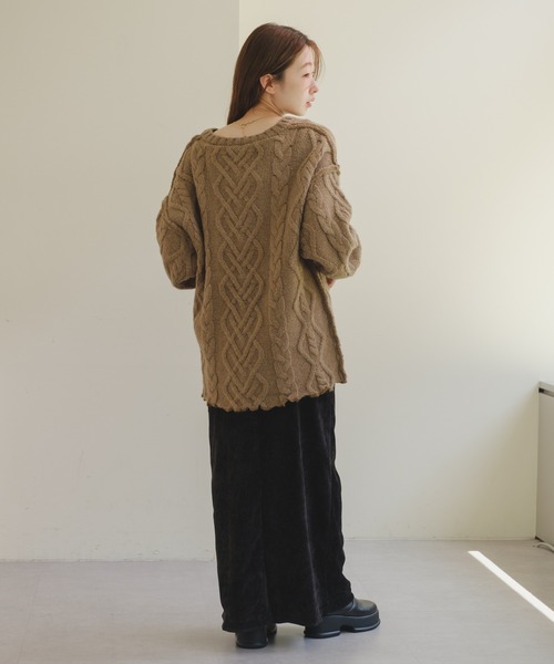 Kastane（カスタネ）の「【2023AWカタログ掲載】2WAYベロアワンピース（ワンピース・レディース・ブラウン/ブラック/グレー・FREE）」の12枚目の写真