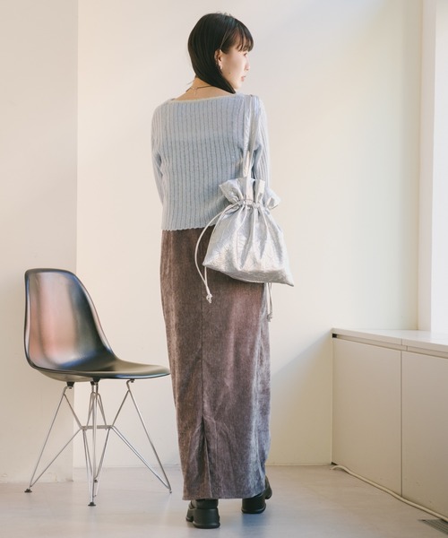 Kastane（カスタネ）の「【2023AWカタログ掲載】2WAYベロアワンピース（ワンピース・レディース・ブラウン/ブラック/グレー・FREE）」の21枚目の写真