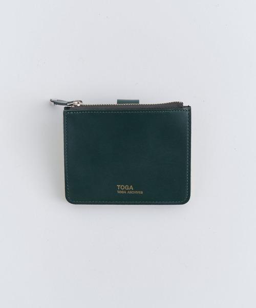 TOGA PULLA】トリコロール◇ジップ◇レザー ウォレット 財布・小物