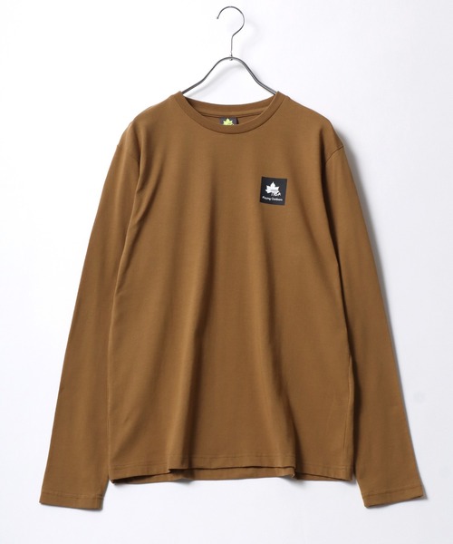 セール】LOGOS/ロゴス ワンポイントロゴ ロンT 長袖Tシャツ