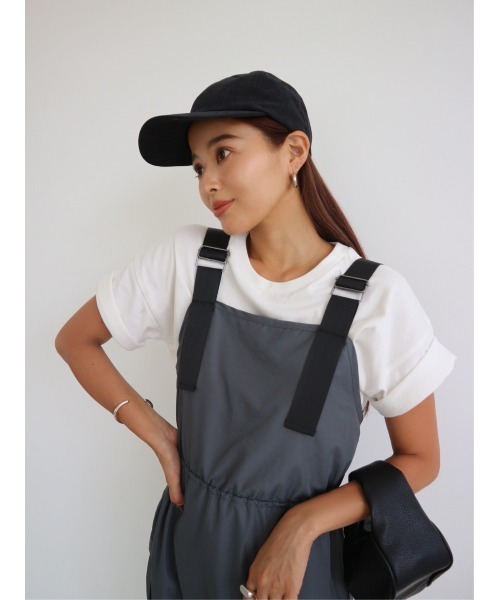 TRUNC（トランクエイティーエイト）の「Eco Suede Cap（キャップ・レディース・ブラック/グレイッシュベージュ・FREE）」の7枚目の写真