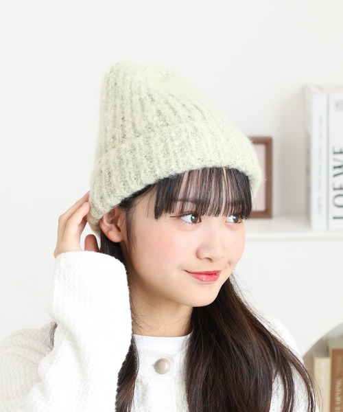 セール】PAGE ONE バルキーニット帽（ニットキャップ/ビーニー