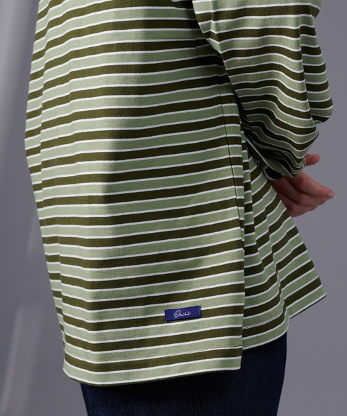 ONCILY(オンシェリー)の「MULTI BORDER LONG SLEEVE T-SHIRT / マルチボーダーロンT(Tシャツ/カットソー・メンズ・ブルー/グリーン・MEDIUM/LARGE)」の19枚目の写真