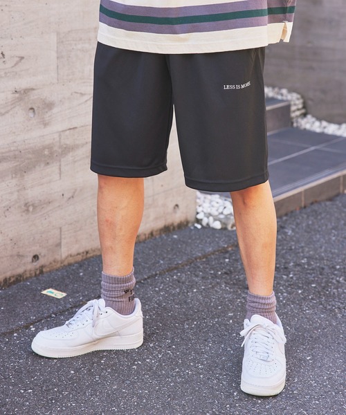 MAISON CLUB(メゾンクラブ)の「【MAISON CLUB】ワンポイント刺繍ドライハーフパンツ LESS IS MORE(その他パンツ・メンズ・ホワイト/ネイビー/ブラック/ダークグレー・M/XL/L)」の19枚目の写真