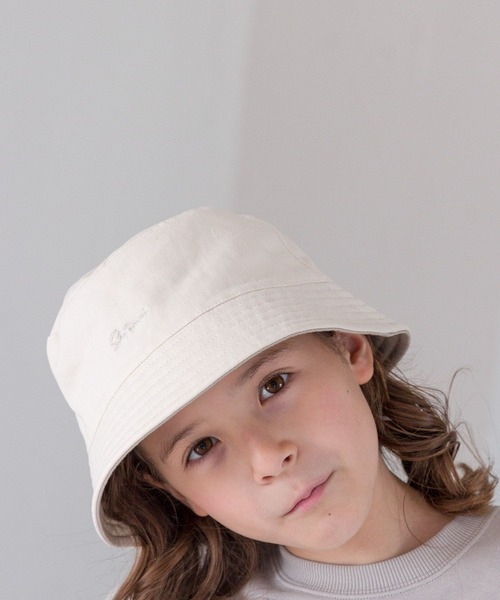 GLOBAL WORK(グローバルワーク)の「洗えるリバーシブルバケットHAT/974037(ハット・キッズ・オフホワイト/ブラック・LARGE/MEDIUM)」の21枚目の写真