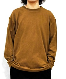 USコットン オーバーサイズロングスリーブTシャツ