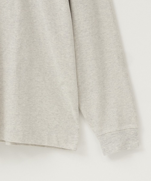 NAVY（ネイビー）の「USコットン  オーバーサイズロングスリーブTシャツ（Tシャツ/カットソー・メンズ・チャコール/ホワイト/ブルー/マスタード/ブラック/オートミール/ブラウン/ダークグリーン・M/S/XXL/XL/L）」の12枚目の写真