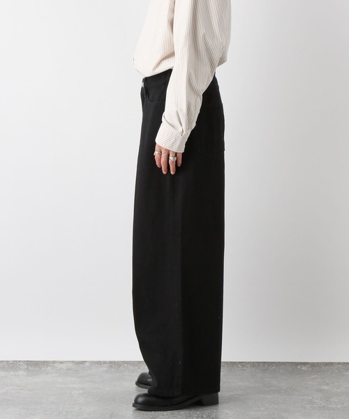 RAGEBLUE(レイジブルー)の「Super wide flare tack denim pants / スーパーワイドフレア/タックデニムパンツ(デニムパンツ・メンズ・ネイビー/ブラック・MEDIUM/LARGE)」の6枚目の写真