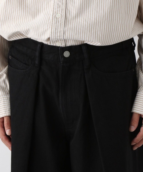 RAGEBLUE(レイジブルー)の「Super wide flare tack denim pants / スーパーワイドフレア/タックデニムパンツ(デニムパンツ・メンズ・ネイビー/ブラック・MEDIUM/LARGE)」の10枚目の写真