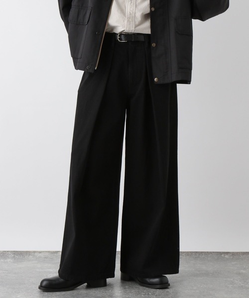 パンツ wrst Flare denim layered pants SHORT FLARE DENIM PANTS｜SKIRT/PANTS(スカート/パンツ)｜MANOF