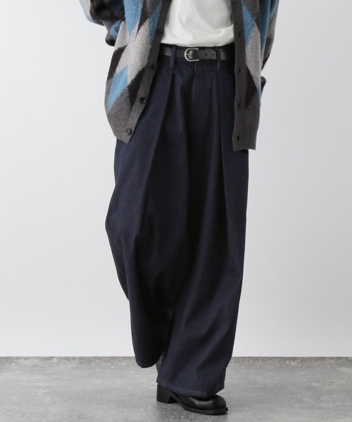 RAGEBLUE(レイジブルー)の「Super wide flare tack denim pants / スーパーワイドフレア/タックデニムパンツ(デニムパンツ・メンズ・ネイビー/ブラック・MEDIUM/LARGE)」の19枚目の写真