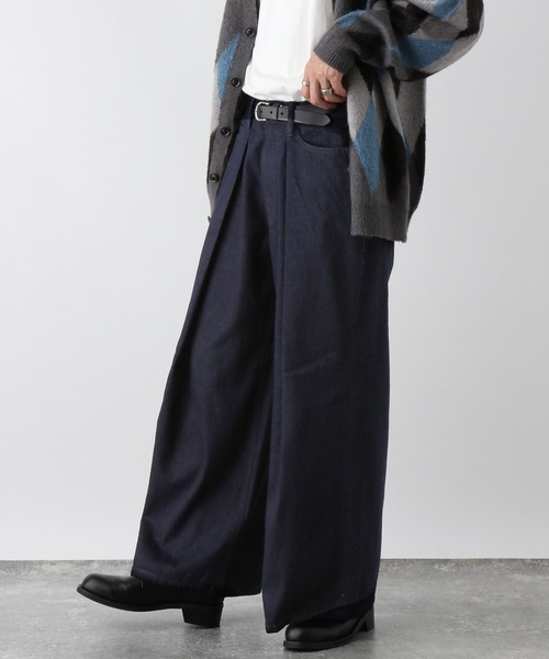 RAGEBLUE(レイジブルー)の「Super wide flare tack denim pants / スーパーワイドフレア/タックデニムパンツ(デニムパンツ・メンズ・ネイビー/ブラック・MEDIUM/LARGE)」の21枚目の写真