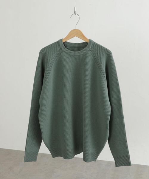 coen（コーエン）の「ポリウーリークルーネックルーズニット（ニット/セーター・メンズ・ベージュ/イエロー/ブラック/オリーブ・L/XL/M/S）」の15枚目の写真