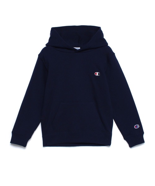 Champion（チャンピオン）の「【Champion】CK-Y101 HOODED SWEATSHIRT / チャンピオン ロゴ プルオーバー パーカー キッズ用（パーカー・キッズ・ブラック/グレー/ネイビー/オートミール・120cm/140cm/100cm/150cm/130cm/160cm）」の8枚目の写真