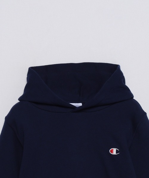 Champion（チャンピオン）の「【Champion】CK-Y101 HOODED SWEATSHIRT / チャンピオン ロゴ プルオーバー パーカー キッズ用（パーカー・キッズ・ブラック/グレー/ネイビー/オートミール・120cm/140cm/100cm/150cm/130cm/160cm）」の10枚目の写真