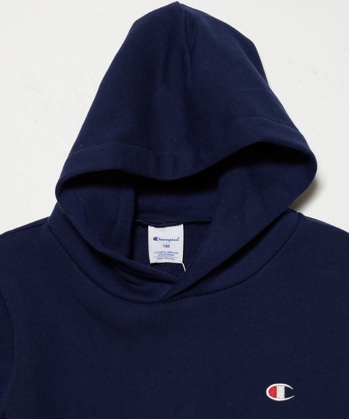 Champion（チャンピオン）の「【Champion】CK-Y101 HOODED SWEATSHIRT / チャンピオン ロゴ プルオーバー パーカー キッズ用（パーカー・キッズ・ブラック/グレー/ネイビー/オートミール・120cm/140cm/100cm/150cm/130cm/160cm）」の15枚目の写真