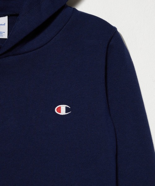 Champion（チャンピオン）の「【Champion】CK-Y101 HOODED SWEATSHIRT / チャンピオン ロゴ プルオーバー パーカー キッズ用（パーカー・キッズ・ブラック/グレー/ネイビー/オートミール・120cm/140cm/100cm/150cm/130cm/160cm）」の16枚目の写真
