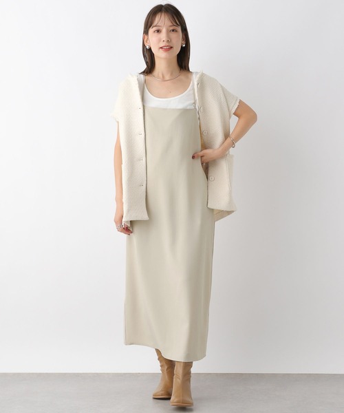 LEPSIM(レプシィム)の「ツイードベスト 967894(ベスト・レディース・アイボリー/ブラック・FREE)」の7枚目の写真