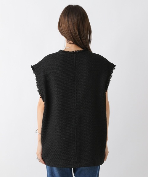 LEPSIM(レプシィム)の「ツイードベスト 967894(ベスト・レディース・アイボリー/ブラック・FREE)」の14枚目の写真