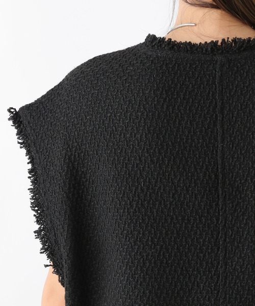 LEPSIM(レプシィム)の「ツイードベスト 967894(ベスト・レディース・アイボリー/ブラック・FREE)」の19枚目の写真