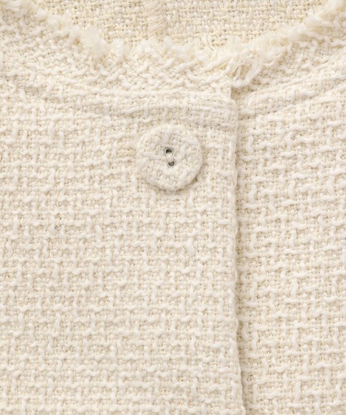 LEPSIM(レプシィム)の「ツイードベスト 967894(ベスト・レディース・アイボリー/ブラック・FREE)」の20枚目の写真