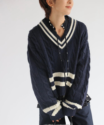 Oldderby Knitwear（オールダービーニットウェア）の「別注【Oldderby Knitwear】*RELUME Wide V/N P/O：ニット（ニット/セーター）」